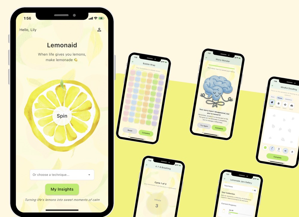 Lemonaid App Interface
